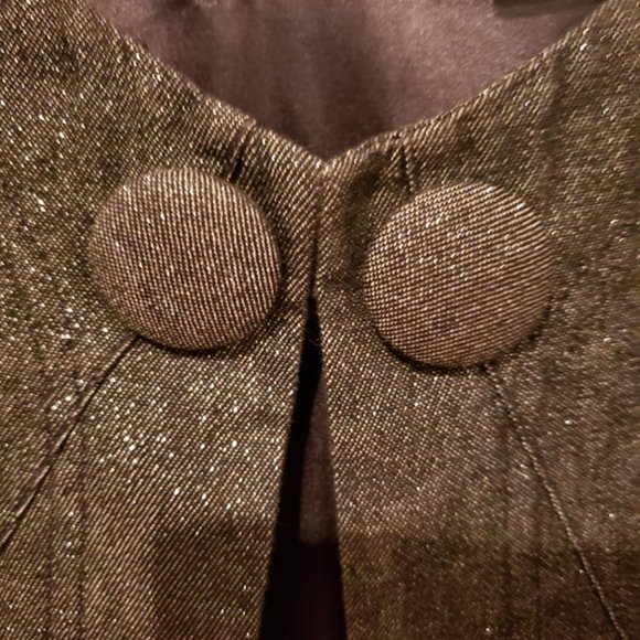 Sparkly Black Denim Bolero Jacket - Picture 3 of 4